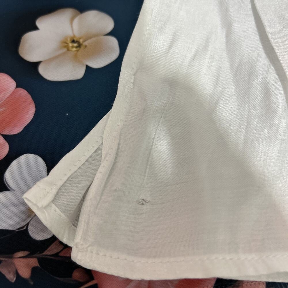 Fashion Nova Kaelie Satin Crop Top Off White Sz Small Long Bell Sleeve New - Picture 13 of 14
